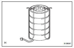 Toyota RAV4. Dispose of curtain shield airbag assembly (when not installed in vehicle)