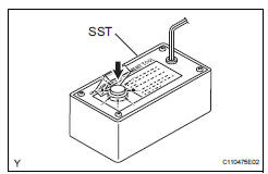 Toyota RAV4. Dispose of front seat side airbag assembly (when installed in vehicle)