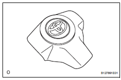 Toyota RAV4. Check steering pad assembly (vehicle involved in collision and airbag not deployed)