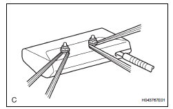 Toyota RAV4. Dispose of front seat side airbag assembly (when not installed in vehicle)