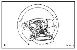 Toyota RAV4. Install steering pad assembly