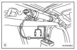 Toyota RAV4. Dispose of curtain shield airbag assembly (when installed in vehicle)