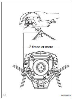 Toyota RAV4. Dispose of only steering pad assembly