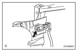 Toyota RAV4. Remove front airbag sensor lh