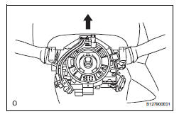 Toyota RAV4. Remove spiral cable sub-assembly