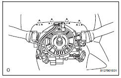 Toyota RAV4. Remove spiral cable sub-assembly