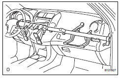 Toyota RAV4. Check front passenger airbag assembly (vehicle involved in collision and airbag not deployed)