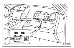 Toyota RAV4. Remove front passenger airbag assembly