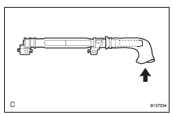 Toyota RAV4. Dispose of curtain shield airbag assembly (when not installed in vehicle)