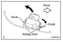Toyota RAV4. Remove front passenger airbag assembly
