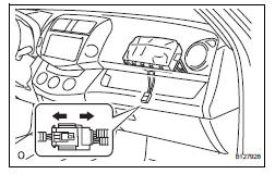 Toyota RAV4. Dispose of front passenger airbag assembly together with vehicle