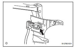 Toyota RAV4. Install front airbag sensor rh