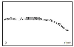 Toyota RAV4. Check curtain shield airbag assembly (vehicle involved in collision and airbag has not deployed)