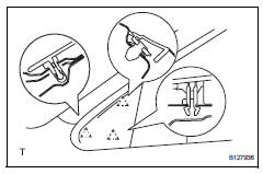 Toyota RAV4. Install front pillar cover sub-assembly upper lh