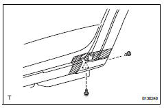 Toyota RAV4. Remove no. 2 Rear wheel opening extension lh