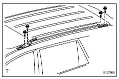 Toyota RAV4. Remove roof rack assembly lh