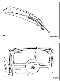 Toyota RAV4. Install rear spoiler