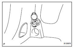 Toyota RAV4. Remove rear power outlet socket assembly