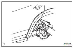 Toyota RAV4. Install no. 1 Rear wheel opening extension lh