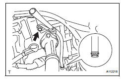 Toyota RAV4. Remove oil dipstick guide