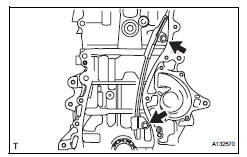 Toyota RAV4. Install no. 1 Chain vibration damper