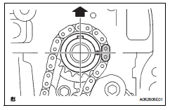 Toyota RAV4. Install chain sub-assembly