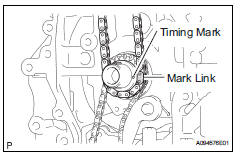 Toyota RAV4. Install chain sub-assembly