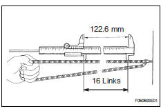 Toyota RAV4. Inspect chain sub-assembly