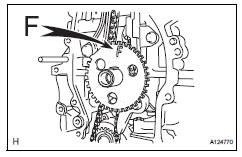 Toyota RAV4. Install no. 1 Crankshaft position sensor plate