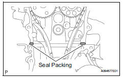 Toyota RAV4. Install timing chain cover sub-assembly