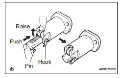 Toyota RAV4. Install no. 1 Chain tensioner assembly