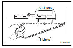 Toyota RAV4. Inspect no. 2 Chain sub-assembly