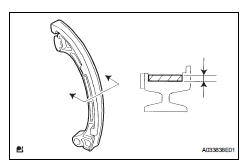 Toyota RAV4. Inspect chain tensioner slipper