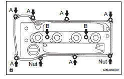 Toyota RAV4. Install cylinder head cover sub-assembly