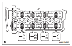 Toyota RAV4. Install no. 2 Camshaft