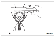 Toyota RAV4. Inspect oil pump drive shaft sprocket