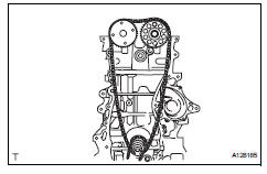 Toyota RAV4. Remove chain sub-assembly