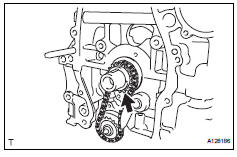 Toyota RAV4. Remove crankshaft timing sprocket