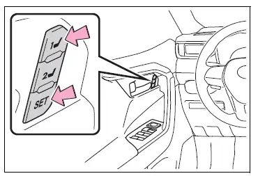 Adjusting the seats