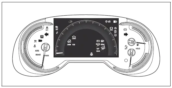 Warning lights and indicators