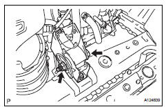 Toyota RAV4. Remove engine mounting insulator fr