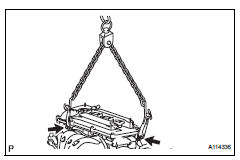 Toyota RAV4. Remove engine assembly with transaxle