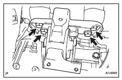 Toyota RAV4. Remove engine mounting insulator lh