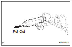 Toyota RAV4. Remove fuel injector assembly
