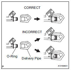 Toyota RAV4. Install fuel injector assembly