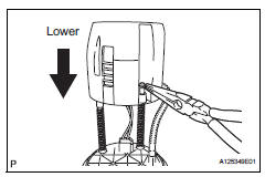 Toyota RAV4. Remove fuel sub-tank assembly