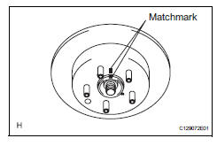 Toyota RAV4. Remove rear disc