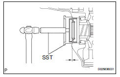 Toyota RAV4. Replace transaxle housing oil seal lh