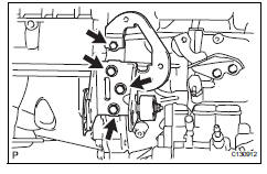 Toyota RAV4. Install engine mounting bracket fr