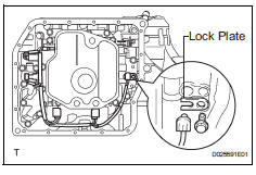 Toyota RAV4. Remove transmission wire